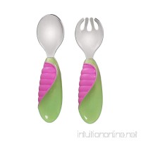 Munchkin Mighty Grip Fork and Spoon  Colors May Vary - B07C8FFQ6V
